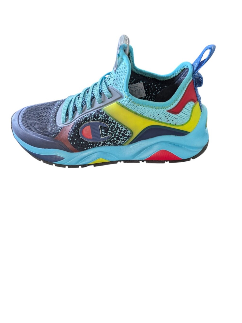 Champion Men's  Teal, Black & Yellow Multicolor Athletic Sneakers